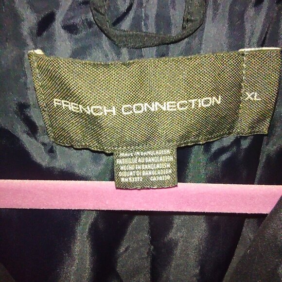 French Connection Men's Navy Blue Zip Up Jacket Size X-Large - Picture 8 of 9